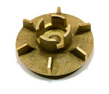 крыльчатка вод.насоса 236-1307032-Б (латунь) ст.образца ЯМЗ-236/238