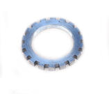 гайка 500-3104076-Б ступицы и оси балансира п/прицепа (подш. на ось 941) М80х2 *корончатая*