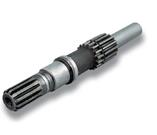 вал 70-1601021-Б ведомый привода ВОМ (L=330мм., Zшл.=16/12) *ТАРА*