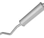 глушитель УАЗ 3303-1200012-06 *БЗА* с/образца (короткая труба)